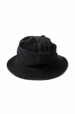 Best Kapital 11.5oz BLK x BLK Denim THE OLD MAN AND THE SEA Hat