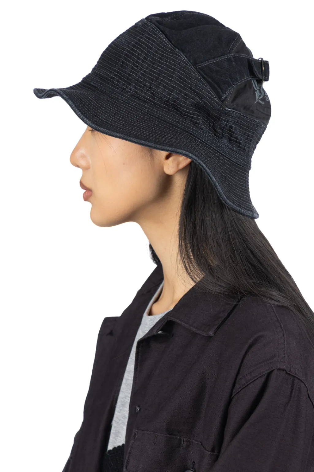 Best Kapital 11.5oz BLK x BLK Denim THE OLD MAN AND THE SEA Hat