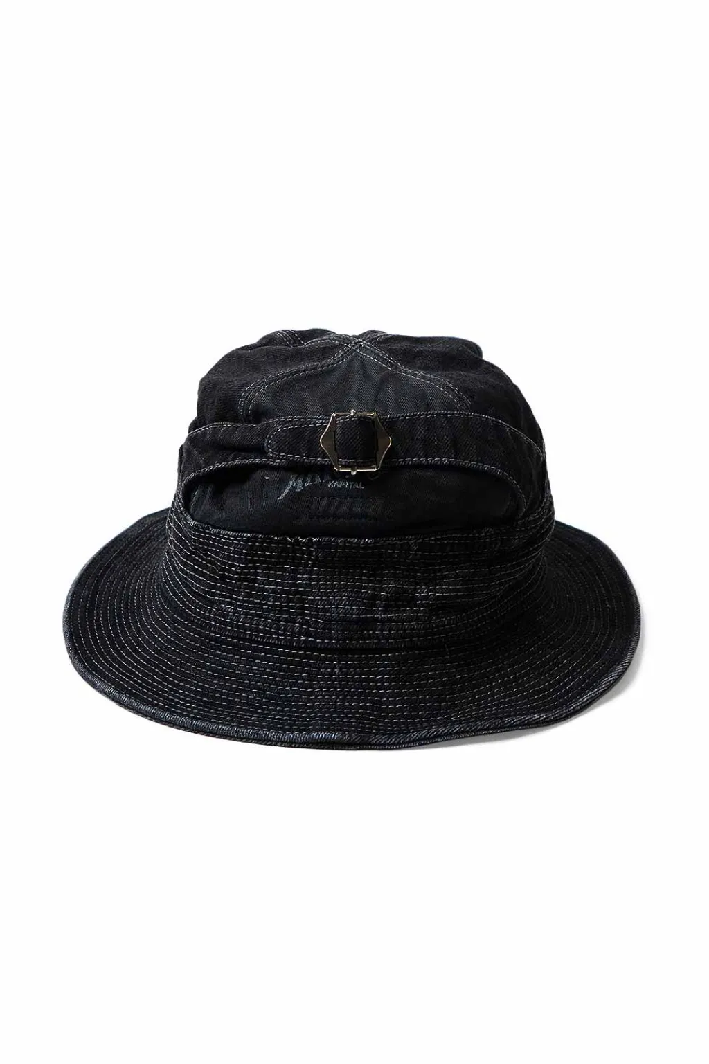 Best Kapital 11.5oz BLK x BLK Denim THE OLD MAN AND THE SEA Hat