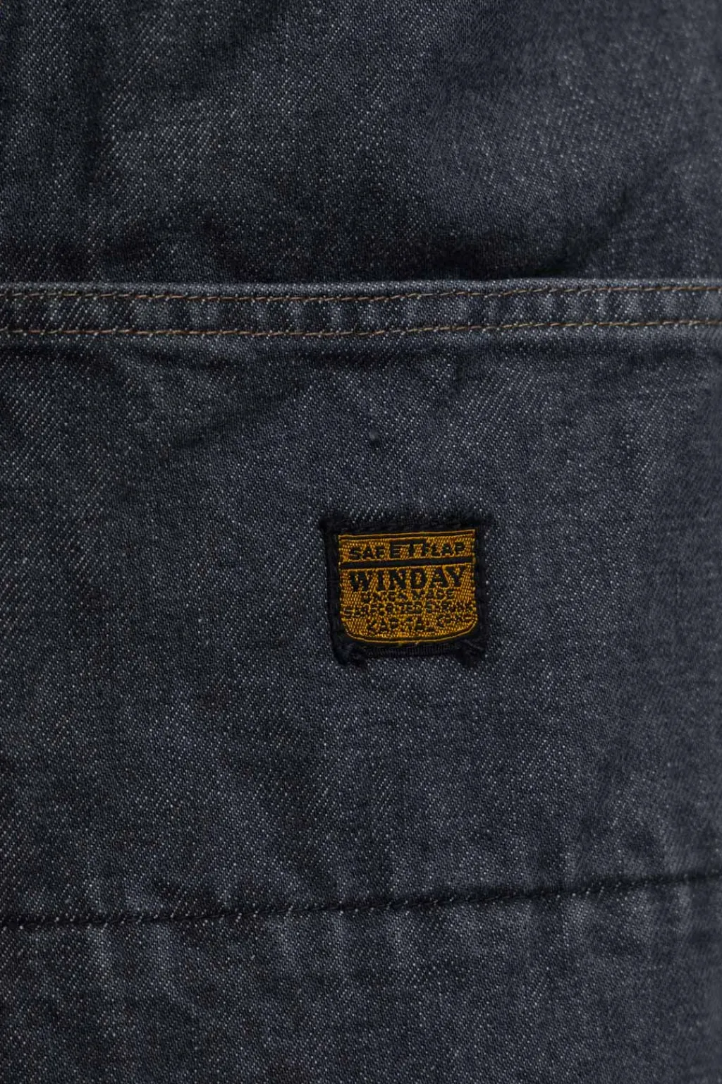 Fashion Kapital 14oz BLKxECR Denim W-Knee EASY Baggy Pants - BNA