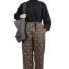 Sale Kapital 8oz Color Denim FOLK-DOJO Sashiko EASY Pants - Brown
