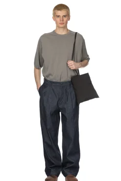 Clearance Still by Hand 10oz Denim 2 Tuck Pants - Navy