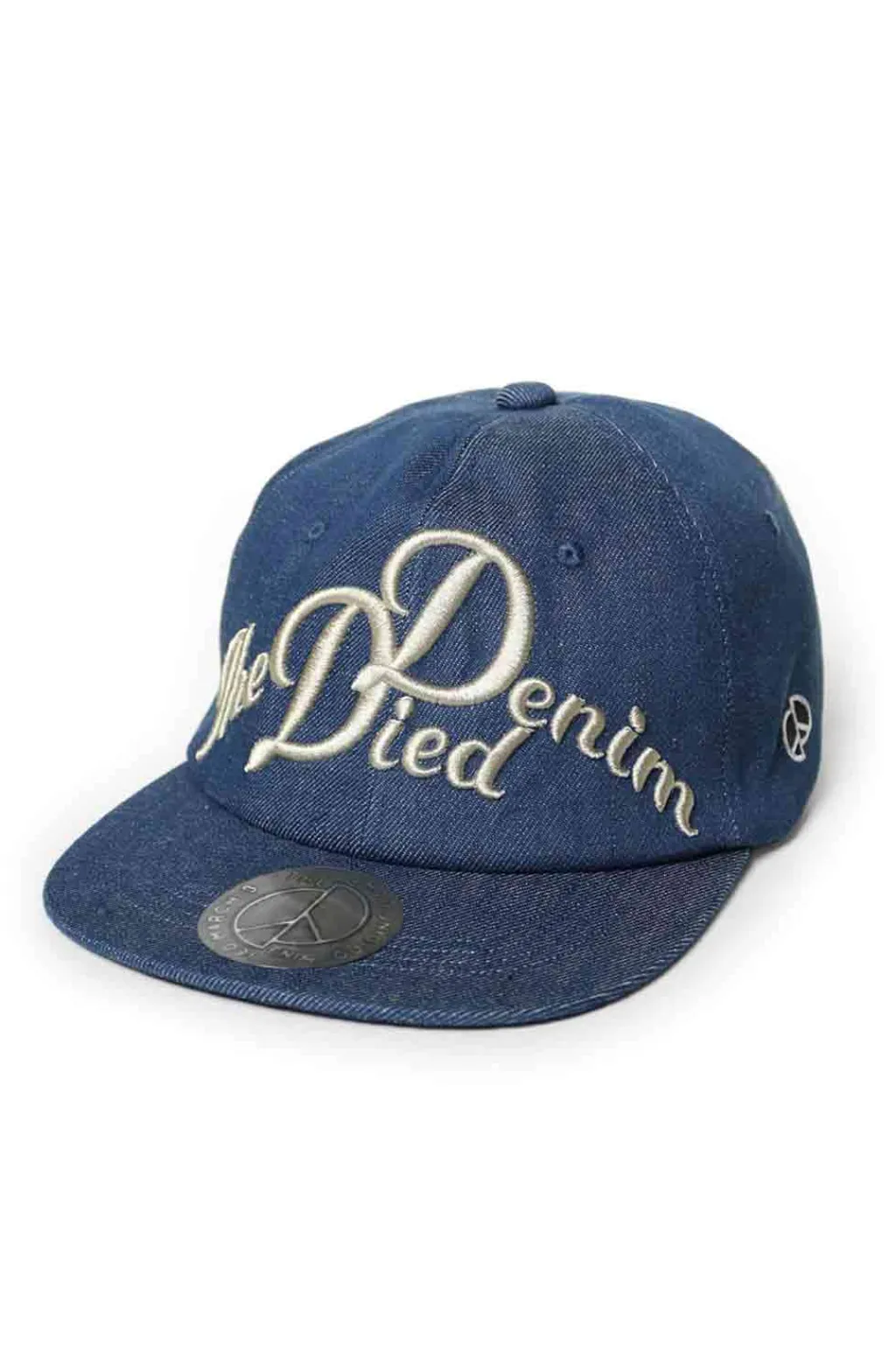 Sale Kapital 11.5oz Denim Baseball Cap (The Denim Died Embroidery) - Indigo