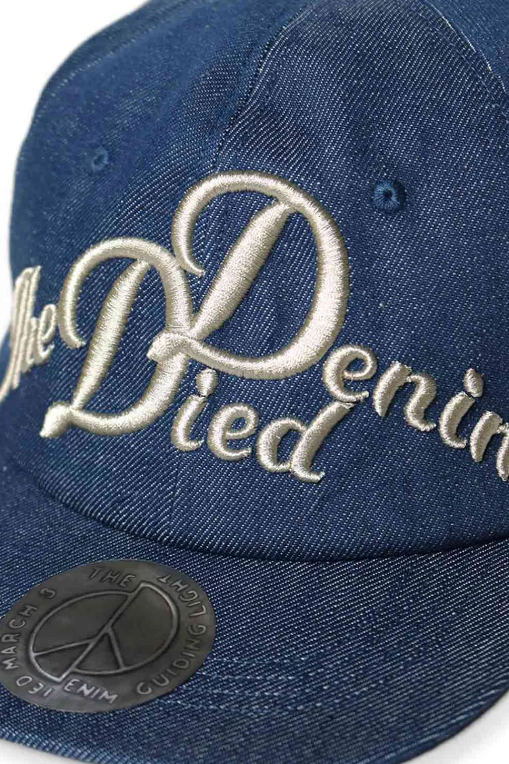 Sale Kapital 11.5oz Denim Baseball Cap (The Denim Died Embroidery) - Indigo
