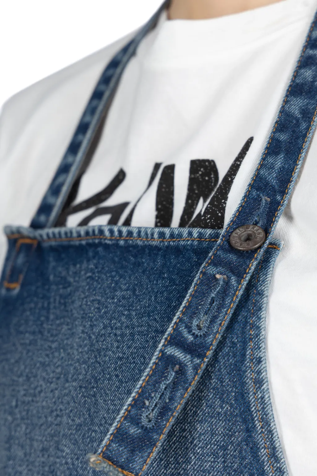 Online Kapital 13oz Denim Damaged AD Apron (DENIM REPAIRS) - 2 Colors
