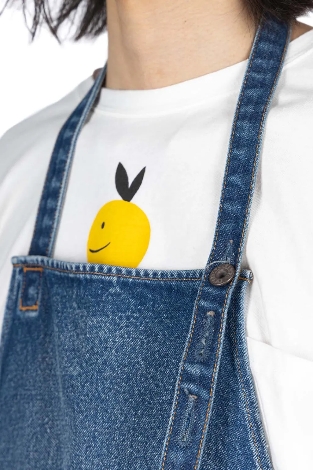 Discount Kapital 13oz Denim Damaged AD Apron (DENIM REPAIRS) - 2 Colors