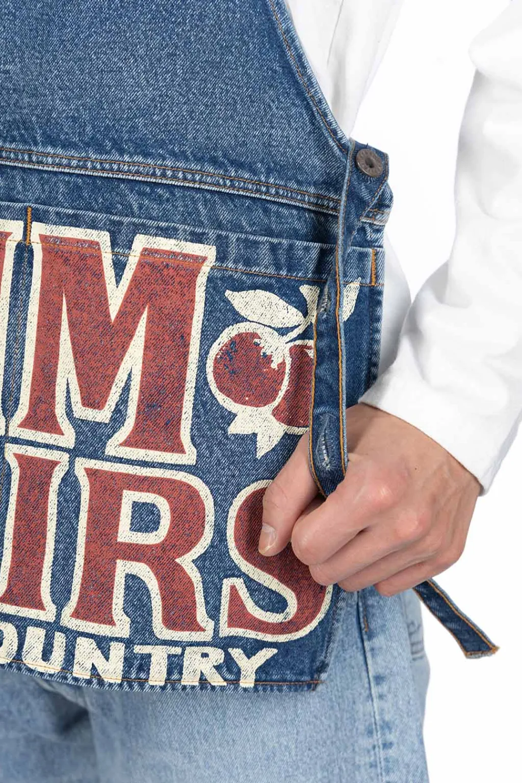 Discount Kapital 13oz Denim Damaged AD Apron (DENIM REPAIRS) - 2 Colors