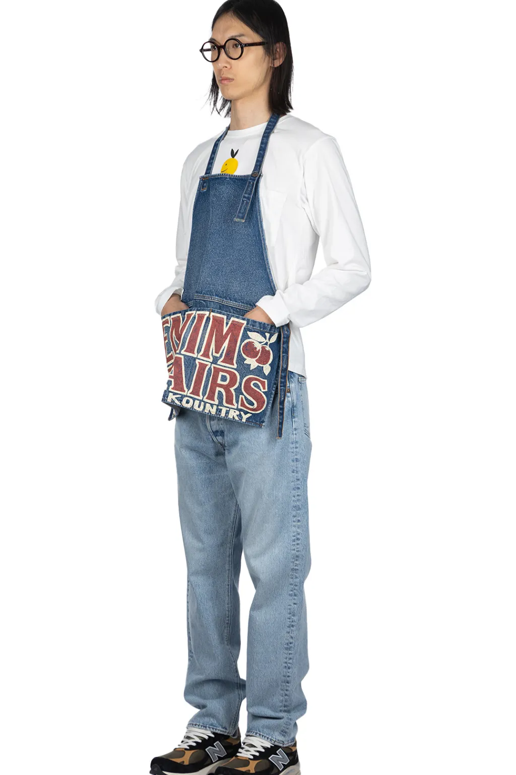 Discount Kapital 13oz Denim Damaged AD Apron (DENIM REPAIRS) - 2 Colors