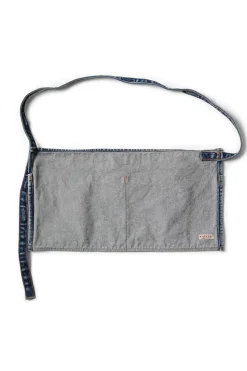 New Kapital 13oz Denim Damaged Shrot AD Apron - Guiding Light