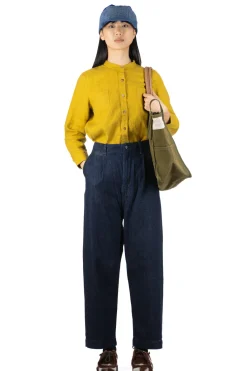 Best Kapital 11.5oz Denim High Waist NIME Pants - One Wash