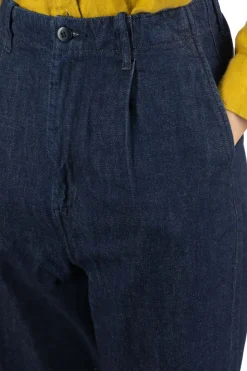 Best Kapital 11.5oz Denim High Waist NIME Pants - One Wash