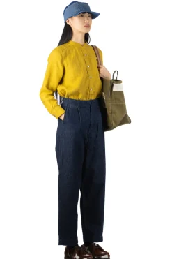 Best Kapital 11.5oz Denim High Waist NIME Pants - One Wash