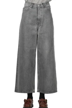New YLEVE 13.5oz Denim High Waist Wide Fade - Black