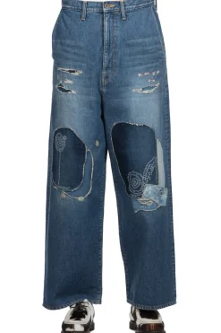 Discount Kapital 14oz Denim PORT Baggy Pants (HIPPIE-Champetre Remake)