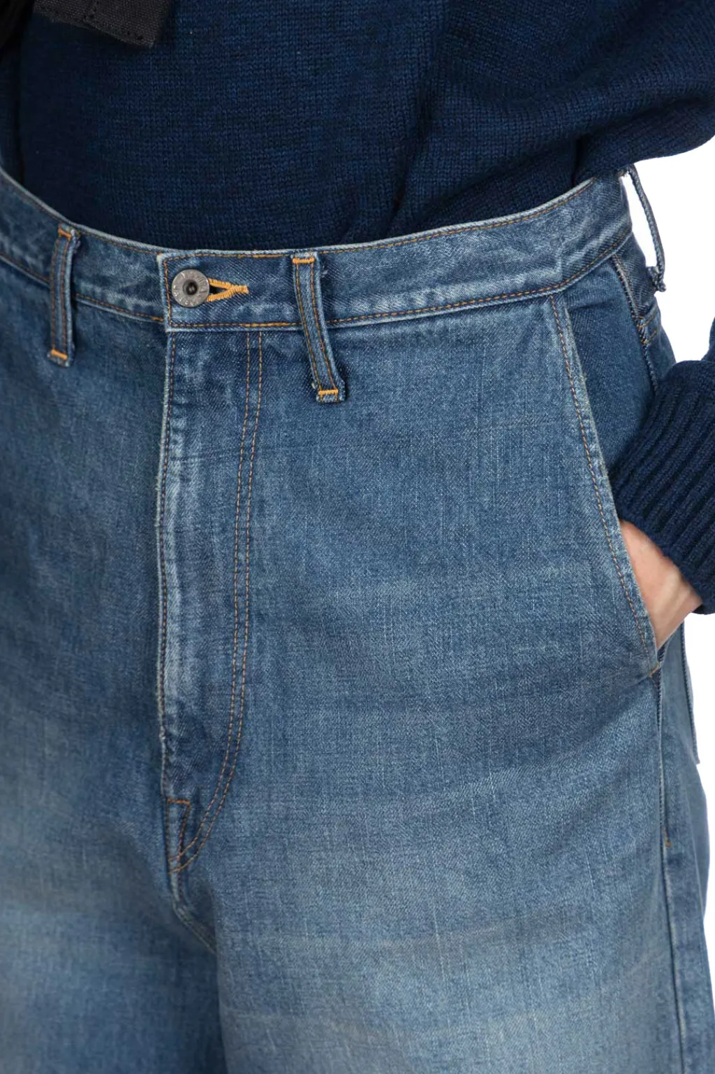 Discount Kapital 14oz Denim PORT Baggy Pants