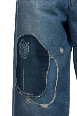 Discount Kapital 14oz Denim PORT Baggy Pants (HIPPIE-Champetre Remake)