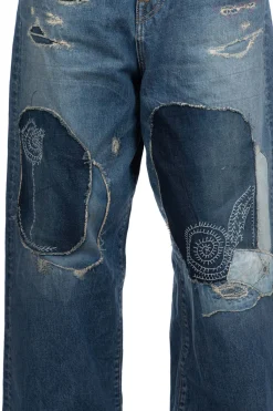 Hot Kapital 14oz Denim PORT Baggy Pants (HIPPIE-Champetre Remake)