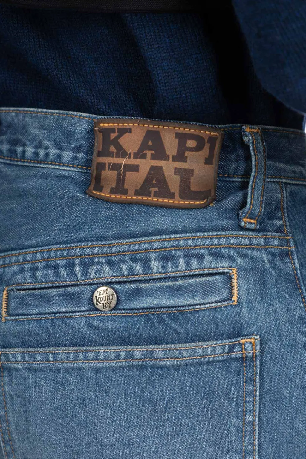 Discount Kapital 14oz Denim PORT Baggy Pants
