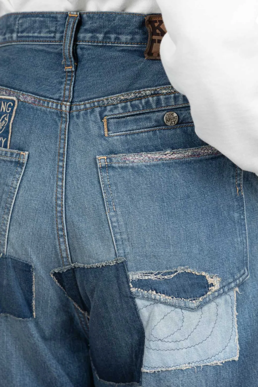 Hot Kapital 14oz Denim PORT Baggy Pants (HIPPIE-Champetre Remake)