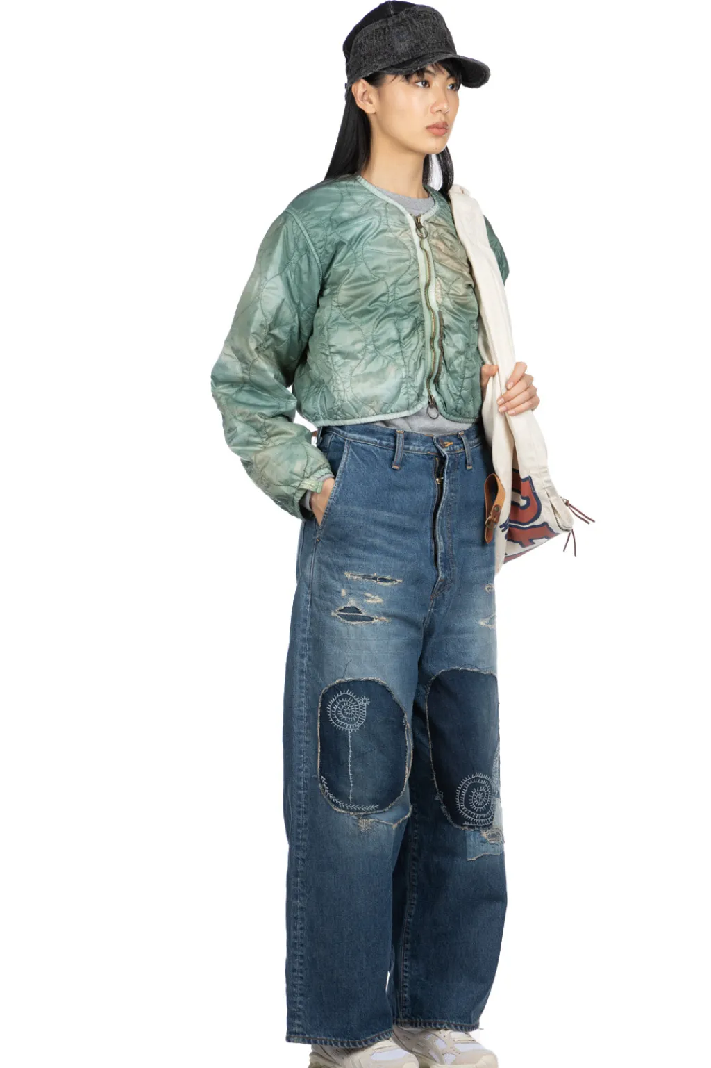 Hot Kapital 14oz Denim PORT Baggy Pants (HIPPIE-Champetre Remake)