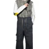 Outlet Kapital 14oz Denim SHOVEL Baggy Pants - Black x Natural