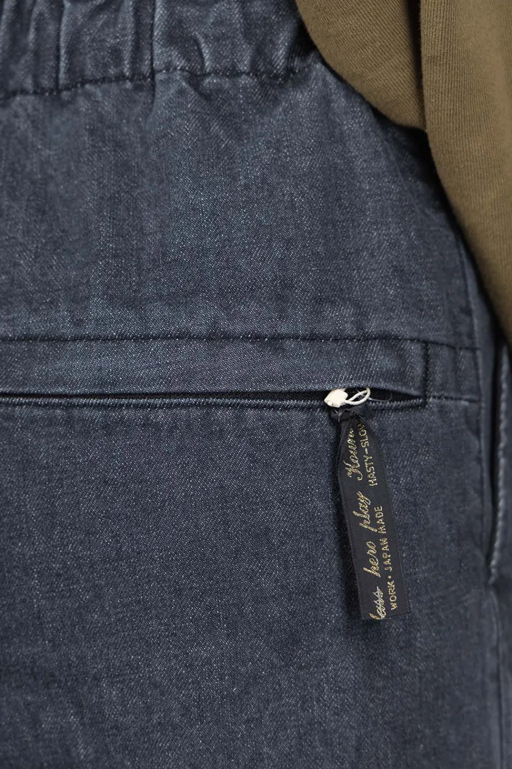 Discount Kapital 14oz Denim SHOVEL Baggy Pants - Black x Natural