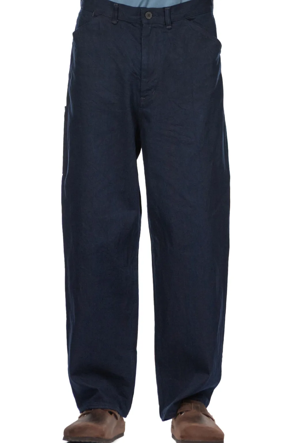 Online Still by Hand 11.5oz Denim Straight Pants - Dark Navy