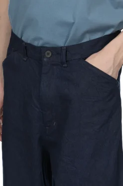 Online Still by Hand 11.5oz Denim Straight Pants - Dark Navy
