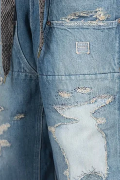 Sale Kapital 14oz Denim W-Knee EASY Baggy Pants - DIXIE LUMBER Remake