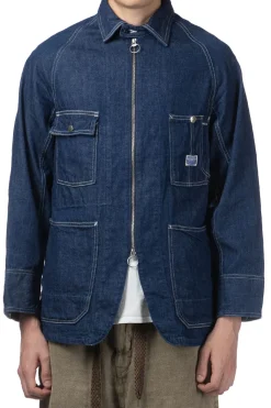 Discount Kapital 11.5oz Denim ZIPPER Coverall - Indigo