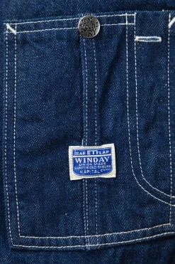 Discount Kapital 11.5oz Denim ZIPPER Coverall - Indigo