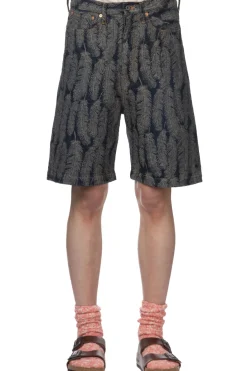 New Kapital 12oz MAGPIE Denim 5P Shorts - Dark