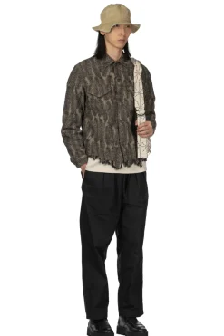 Best Kapital 12oz MAGPIE Denim 3rd JKT - Black x Beige