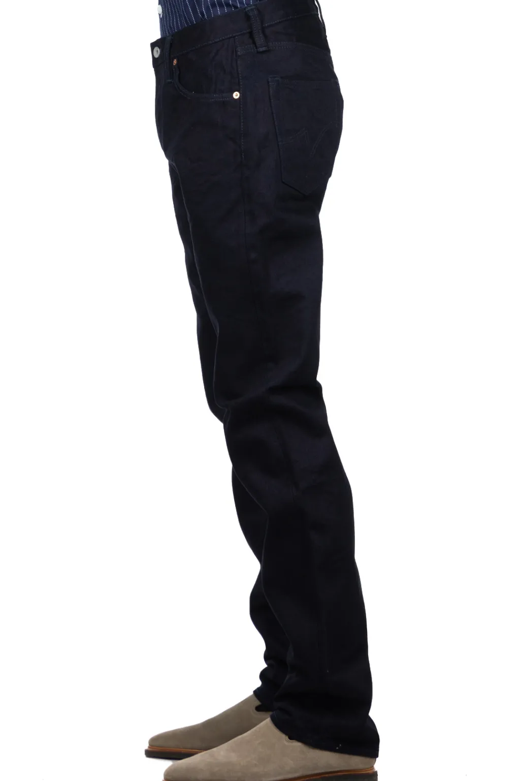 Discount Iron Heart 14oz Selvedge Denim Slim Straight Cut Jeans - Indigo