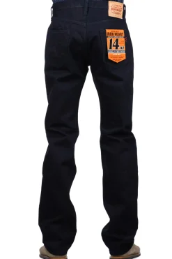 Discount Iron Heart 14oz Selvedge Denim Slim Straight Cut Jeans - Indigo