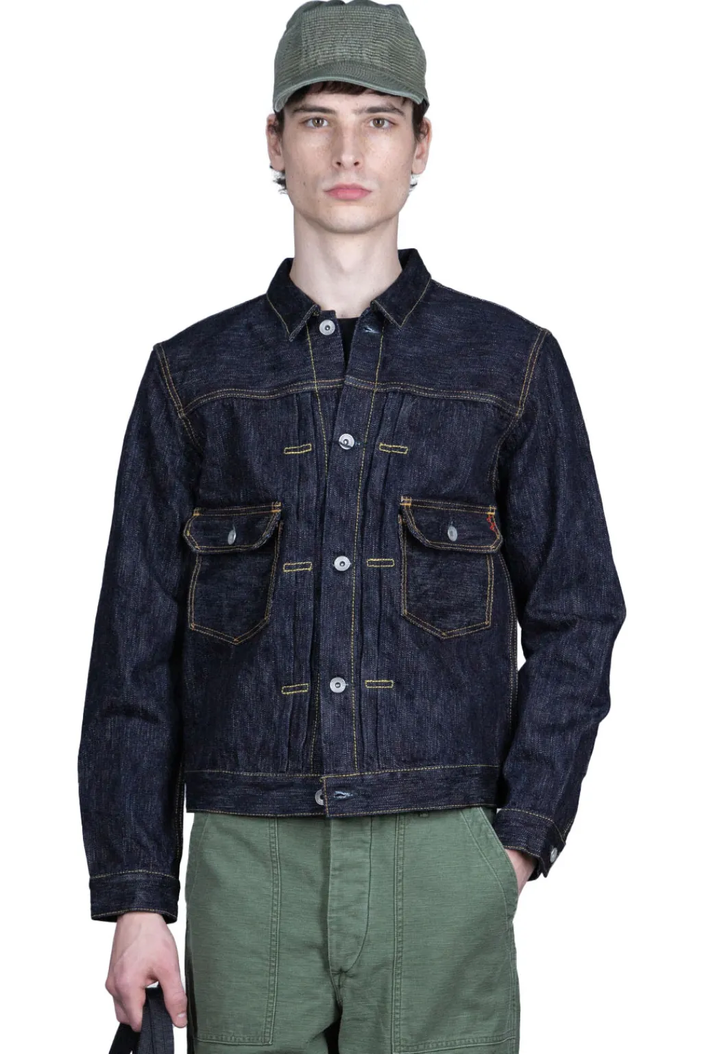 Hot Iron Heart 16oz Slubby Selvedge Denim Type II Jacket - Indigo