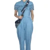Sale Kapital 5.5oz x 8oz Denim Fringe Jumpsuit