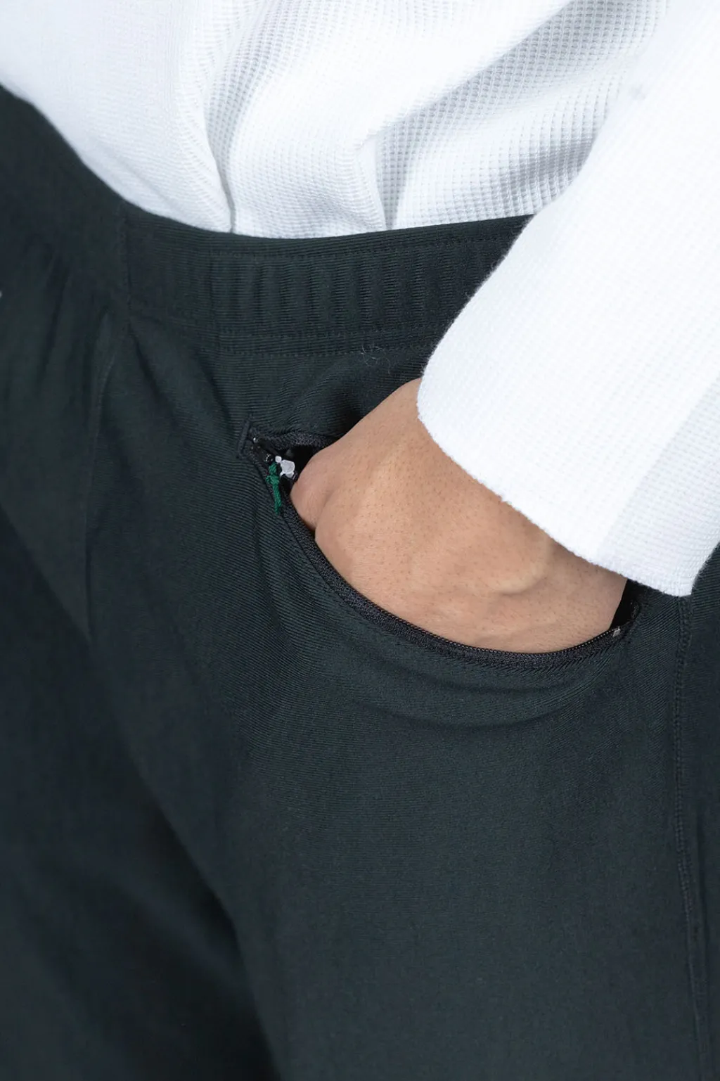 Sale South2 West8 2P Cycle Pant - Fleece Lined Jersey - Green