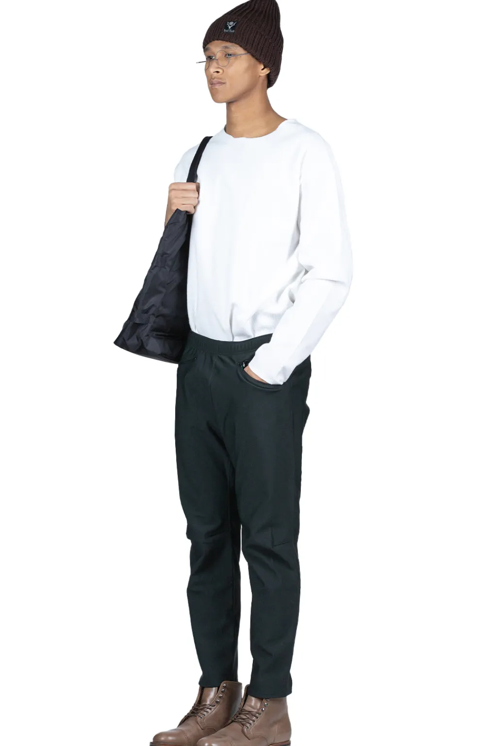 Sale South2 West8 2P Cycle Pant - Fleece Lined Jersey - Green