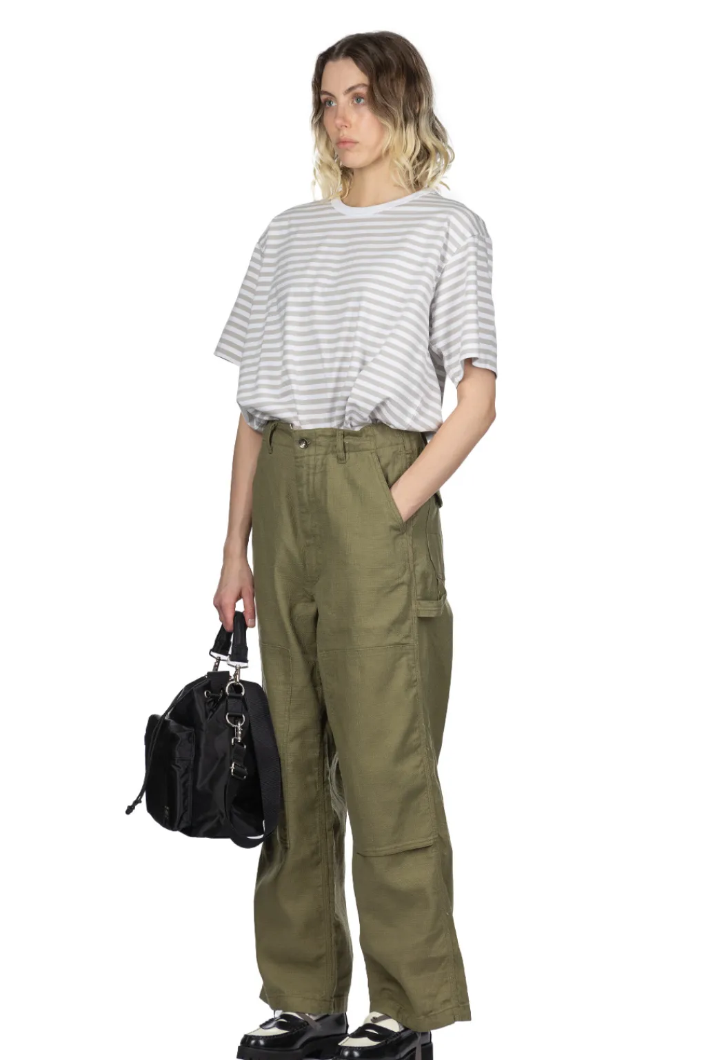 Best Engineered Garments Painter Pant - Olive CL Java Cloth