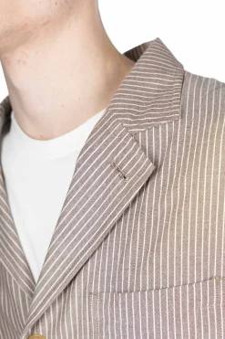 Online ts(s) 4+1 Patch Pocket Jacket - Brown