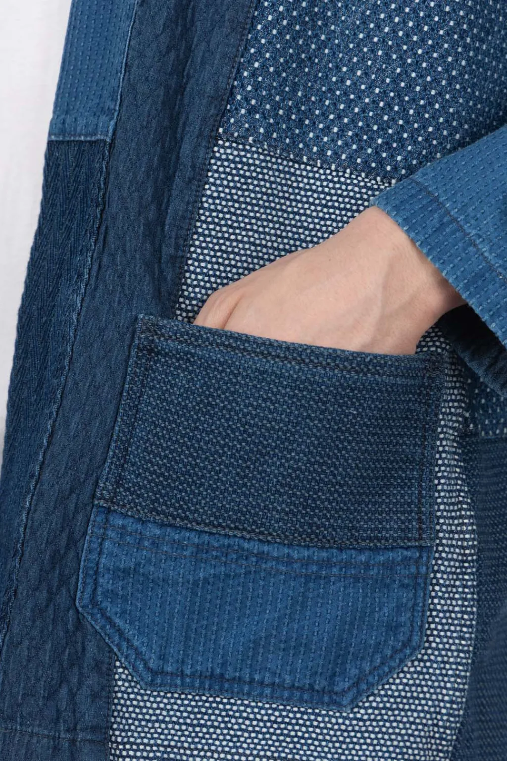 Sale FDMTL Patchwork Haori Jacket 3 Years Wash