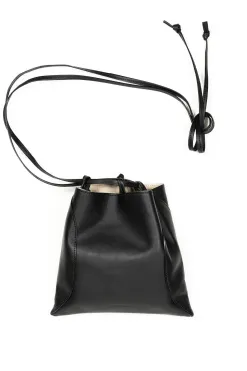 Fashion MARROW LEATHER Pillow - Black