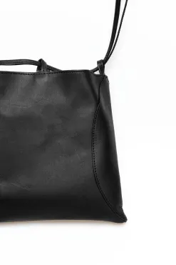 Fashion MARROW LEATHER Pillow - Black