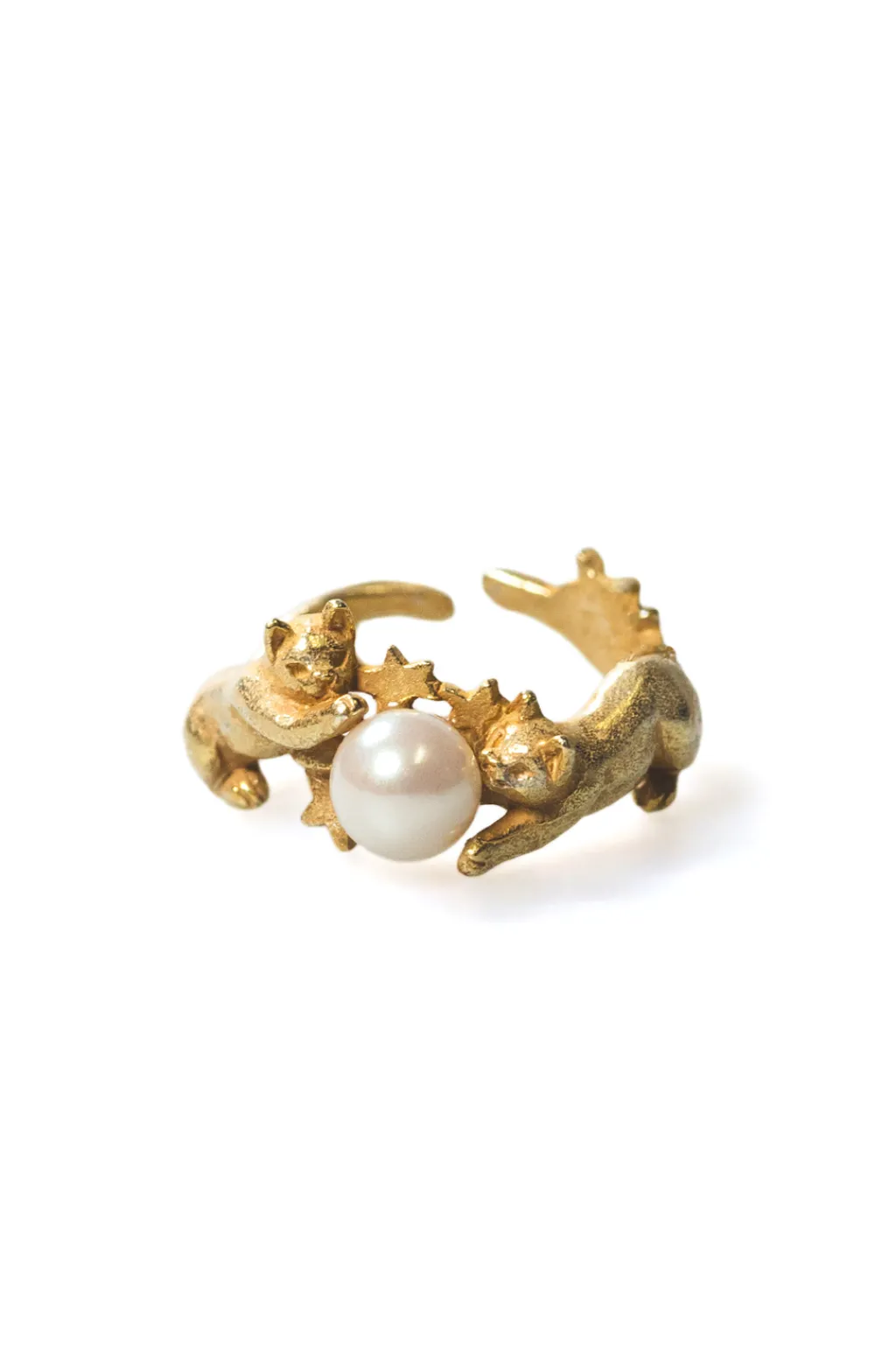 New Palnart Poc Playful Cats Ring