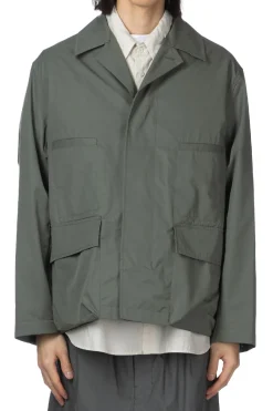 Sale LEMAIRE 4 Pocket Overshirt - Ash Grey