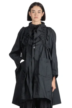 Best Comme Des Garcons TAO Poly Twill Garment Washed Long Jacket - Black