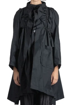 Best Comme Des Garcons TAO Poly Twill Garment Washed Long Jacket - Black