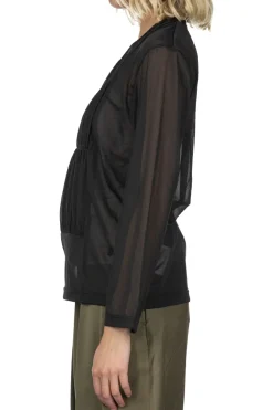 Online Comme Des Garcons Comme Des Garcons Polyester Chiffon Tricot Shirt