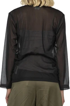 Online Comme Des Garcons Comme Des Garcons Polyester Chiffon Tricot Shirt
